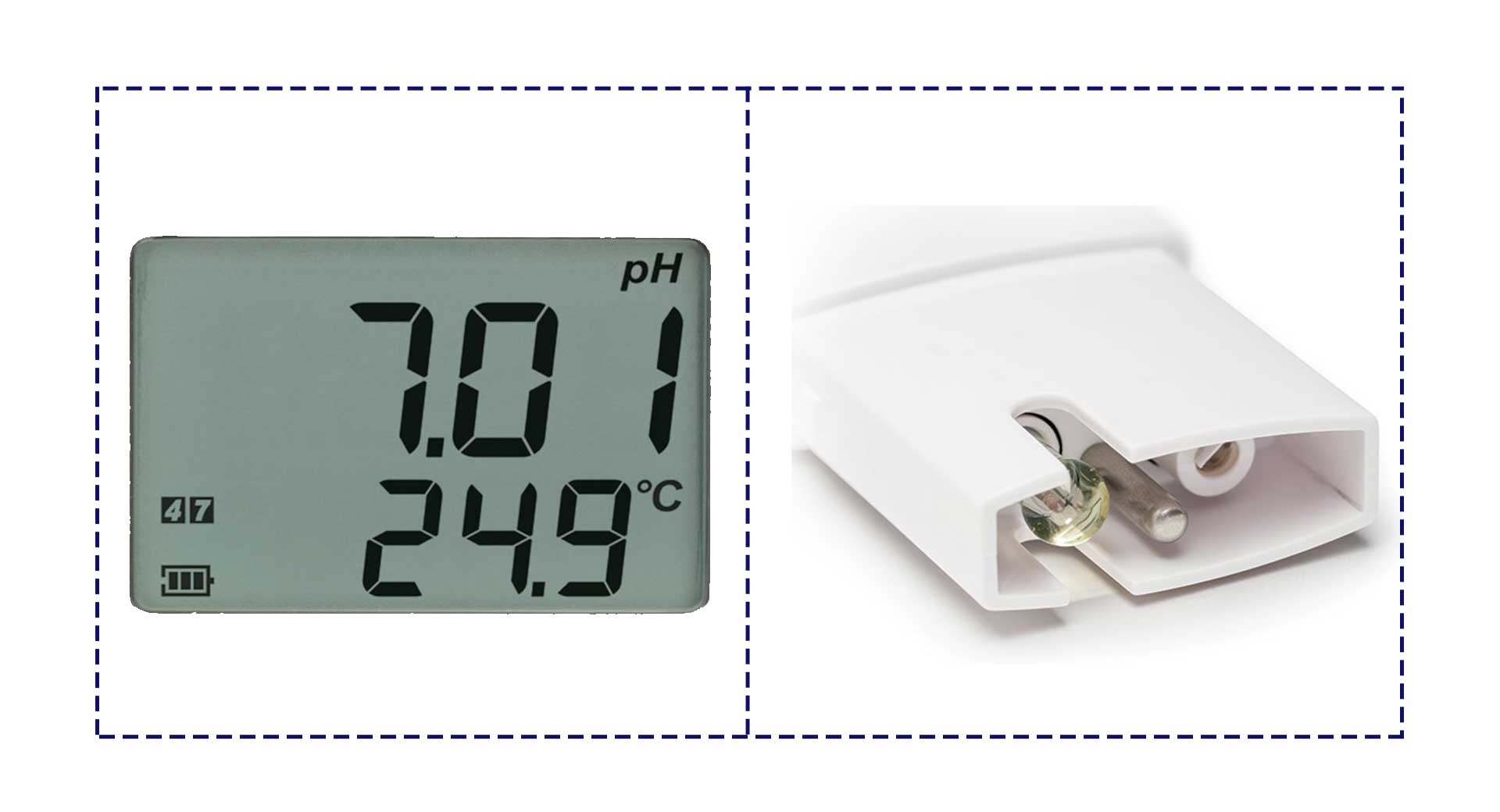 جزئیات ظاهری پی اچ متر جیبی و قلمی هانا مدل HANNA HI98108