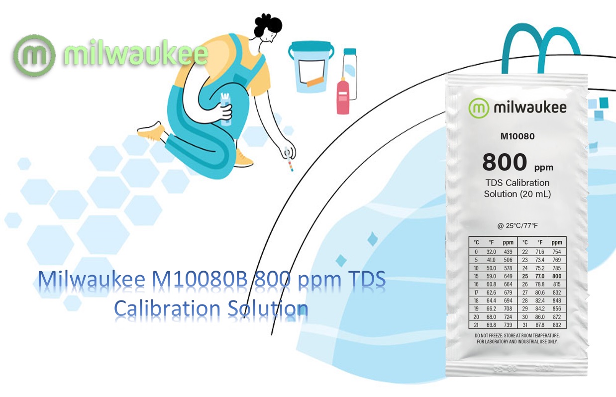 محلول کالیبراسیون Milwaukee M10080B 800 ppm TDS