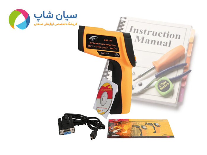 راهنمای کاربری فارسی ترمومتر لیزری BENETECH GM2200