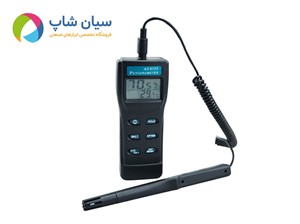 رطوبت سنج و دماسنج پرتابل ای زد AZ8723 | با پراب کابلی منعطف
