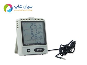 دما و رطوبت سنج دیواری و رومیزی ای زد AZ87792 | با پراب دمایی مجزا