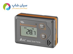 دیتالاگر دما بلوتوثی دوکانال AZ88361 | با پراب خارجی و اتصال به گوشی هوشمند