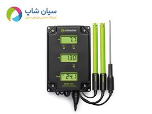 مانیتور ۳ کاره pH، EC و دما میلواکی MC811 MAX | پایش مداوم کیفیت آب
