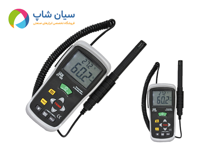 رطوبت سنج و دماسنج محیطی قابل حمل سی ای ام مدل CEM DT-625